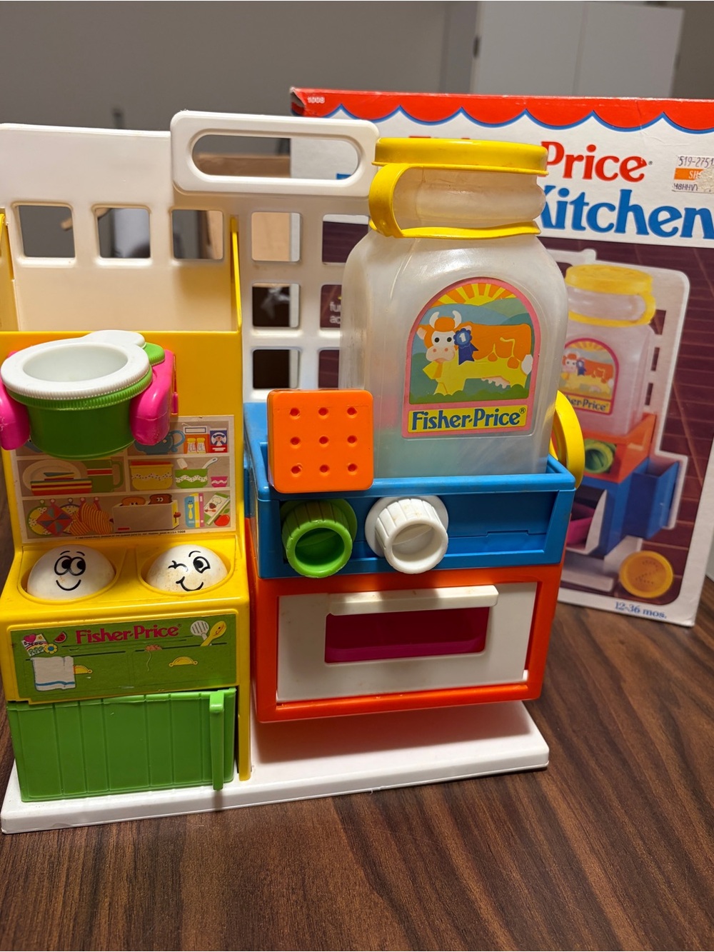 Vintage Fisher Price 1986 Toddler Kitchen #1008 Playset W/ Original Box